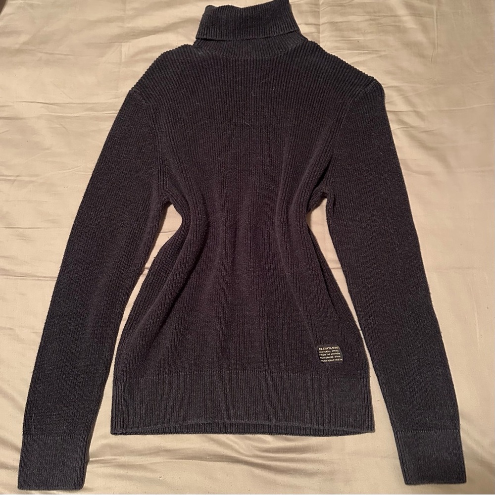 Black turtleneck sweater